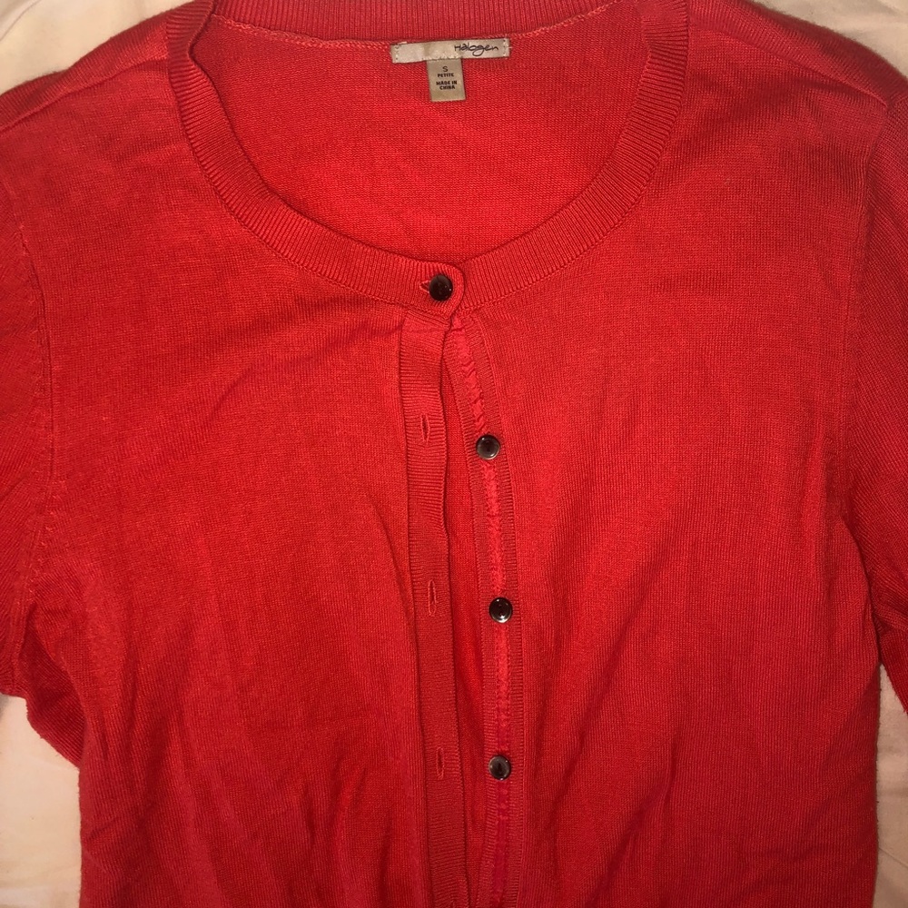 Halogen Coral Cardigan